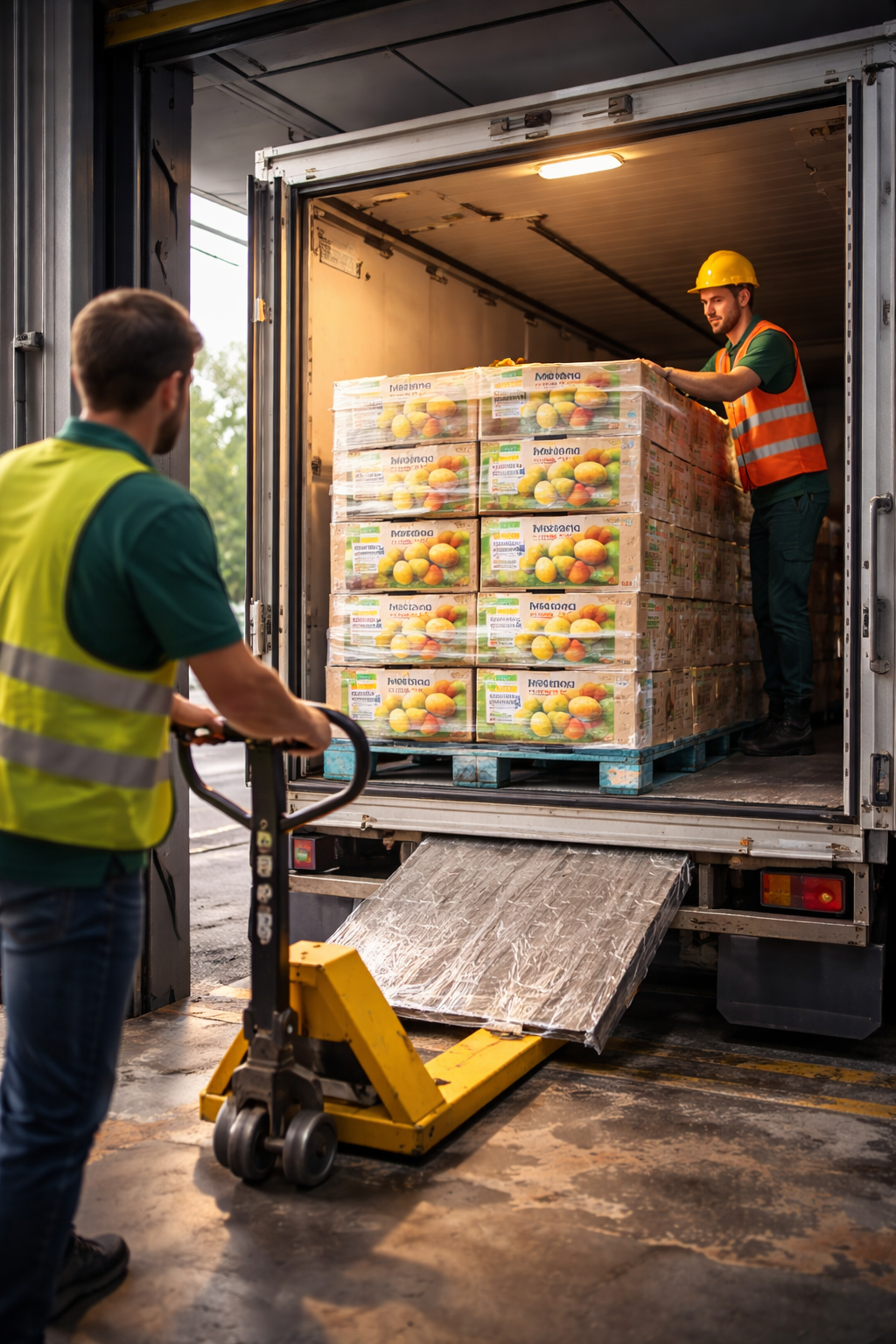 تخزين وتحميل الشاحنات